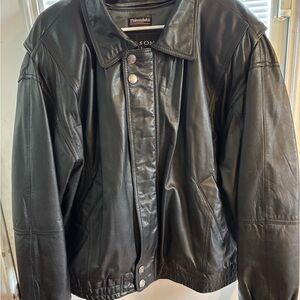 Wilson’s 3M Thinsulate Black Leather Jacket for Men